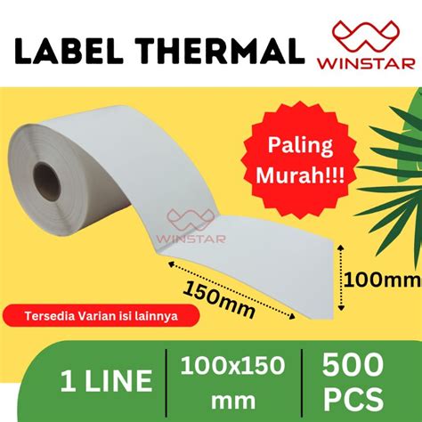 Jual Label Stiker Thermal 100x150mm 500pcs Shopee Indonesia