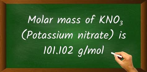 KNO3 (Potassium nitrate) Molar Mass (With Calculations)