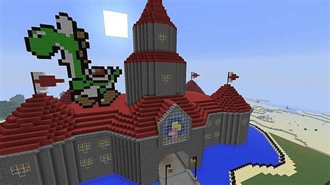 Princess Peach Castle N64 Version Minecraft Project Minecraft