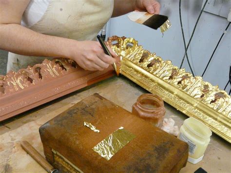 Application Of 23ct Gold Leaf Furniture Painting Techniques Art