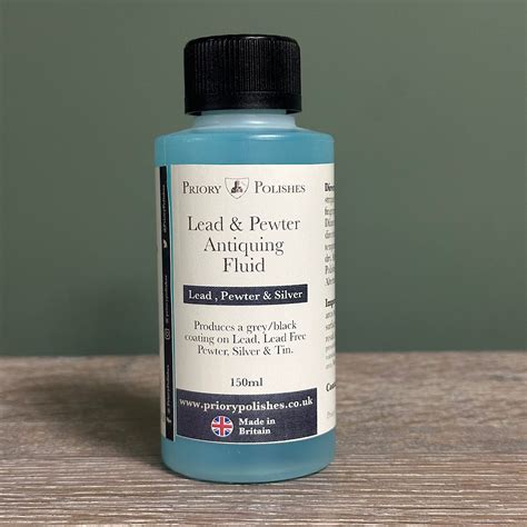 Lead Black Antiquing Fluid Used On Lead Pewter