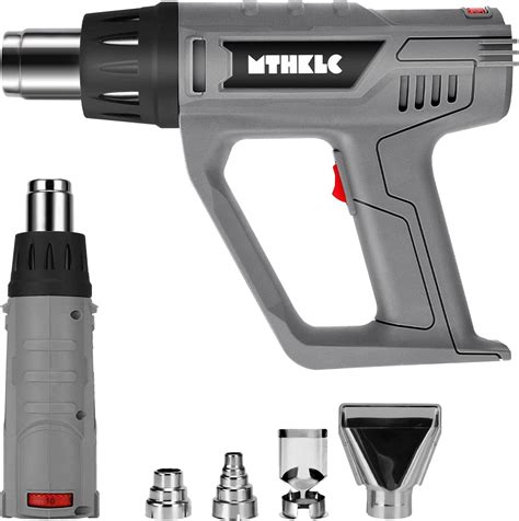 MTHKLO Heat Gun 1800W Fast Heat Hot Air Gun Kit With 50 650 Dual Temperature 10 Adjust And