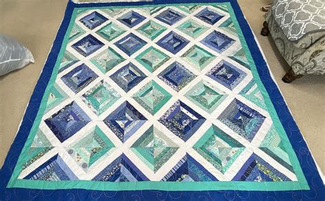 Cool Diagonal Strip Quilt By JoAnne Lady Bird Quilts