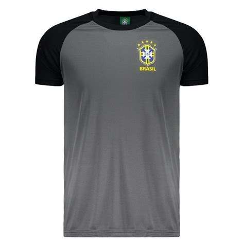 CAMISA BRASIL CBF BASIC TRANSFER CINZA LOUCOS POR FUTEBOL STORE