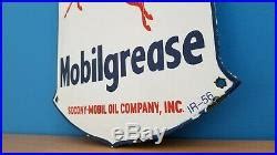 Vintage Porcelain Mobil Grease Service Station Gasoline Pegasus Pump