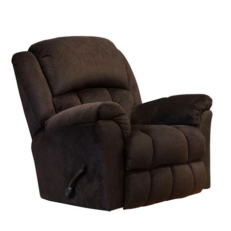 Bingham Rocker Recliner W Deluxe Heat And Massage Chocolate By Catnapper Furniturepick