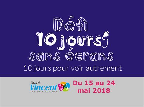 fr Défi 10 jours sans écrans Groupe scolaire St Vincent