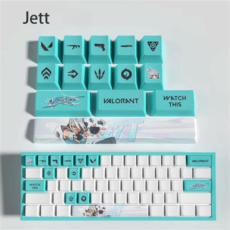 JETT Valorant Keycaps Jett Valorant Valorant Keycap Valorant Jett