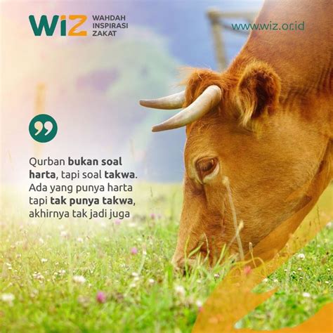 Qurban Buka Soal Harta Tapi Soal Takwa Wahdah Inspirasi Zakat