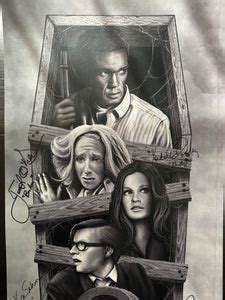 Night Of The Living Dead signed 11x24 poster signed by 4 JSA – DOTD Dist.