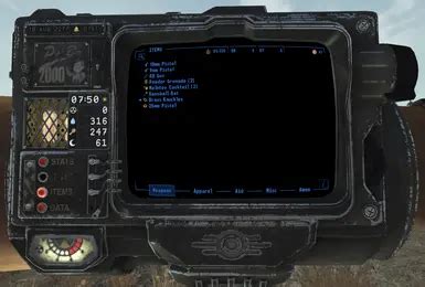 Pip Boy 2000 Hardcore Counters Patch At Fallout New Vegas Mods And