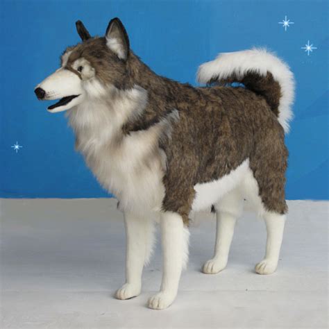 Hansa Life Sized Plush Husky Dog 32in