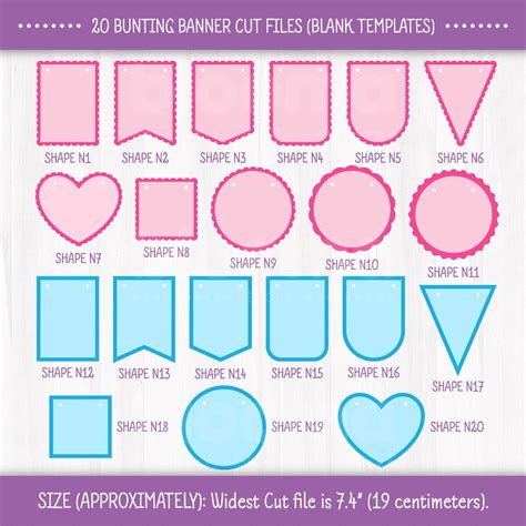 Bunting Banner Svg Bundle 2 Layers Scallop Banner Svg Etsy