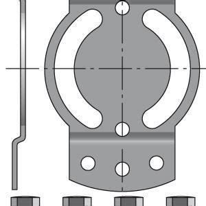 Support LT50 CSI Entraxe De 48mm Volet Roulant Avec Secours