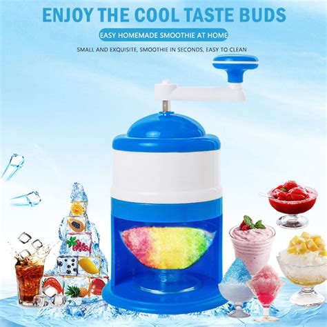 Winysinportable Ice Crusher And Shaved Ice Machine Hand Shaved Ice