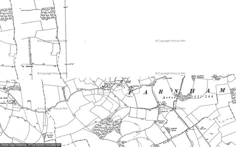 Historic Ordnance Survey Map Of Farnham 1882 1903