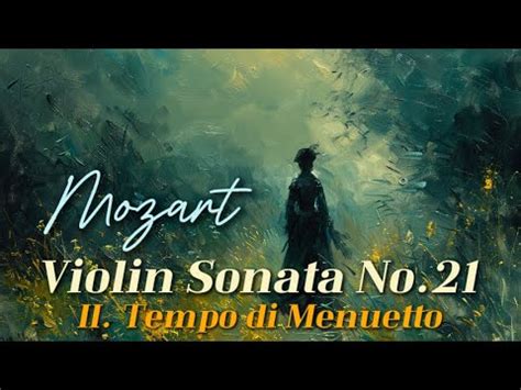 모짜르트 바이올린 소나타 21번 2악장 Mozart Violin Sonata No 21 in E Minor K