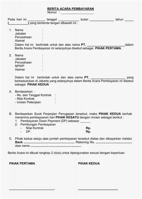 Detail Contoh Berita Acara Pekerjaan Koleksi Nomer 34