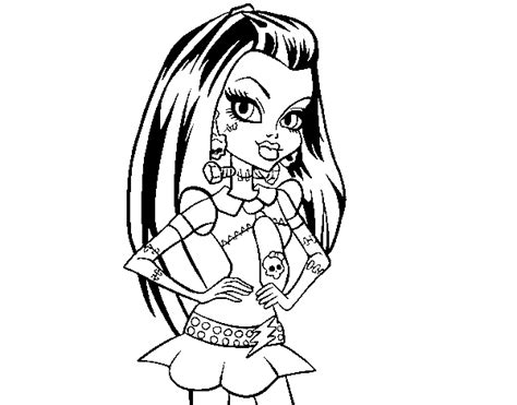 Coloriage De Monster High Frankie Stein Pour Colorier