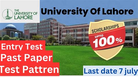 How To Apply Entry Test Uol Uol Past Paper Scholarship Test Patren