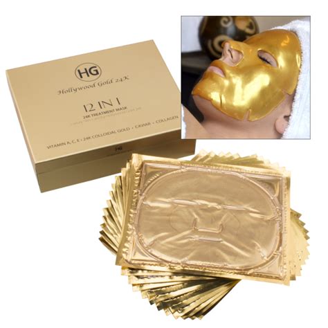 Morningsave Hollywood Gold 24k Facial Treatment Mask 12 In 1 Box