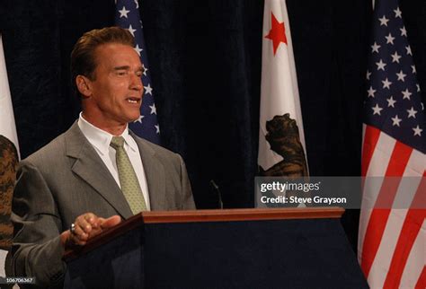 Governor Elect Arnold Schwarzenegger During California Governor Elect