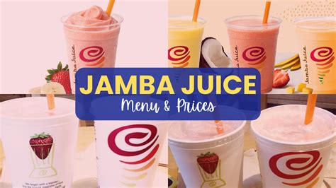 Jamba Juice Philippines Menu Prices Updated 2025