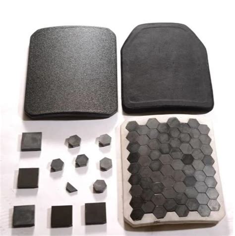 B C Boron Carbide Square Hexagon Tiles Single Curved Plate Boron