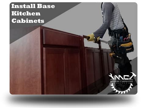 Creative and Easy Way to Install Base Cabinets - Modern Carpentry LLC