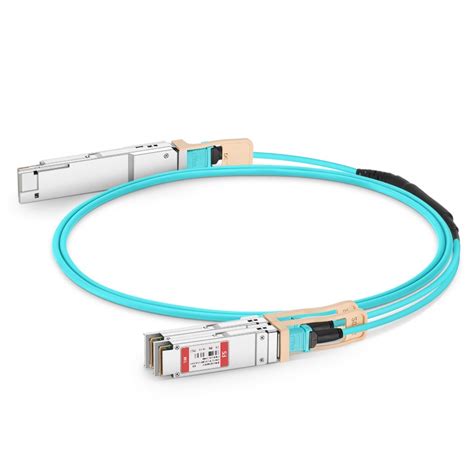 1m 3ft Generic Compatible 400g Qsfp Dd To 2 X 200g Qsfp56 Active Optical Breakout Cable