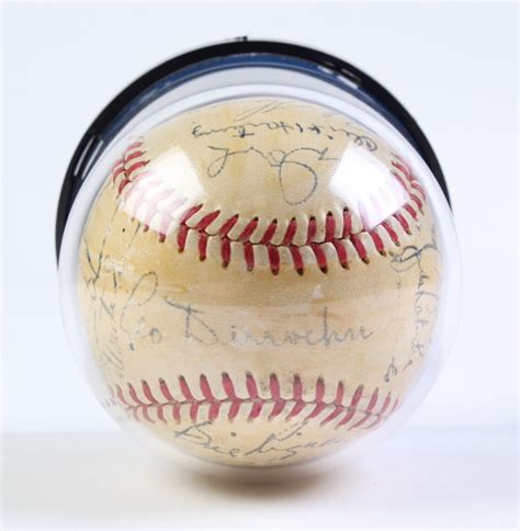 Giants Onl Baseball Team Signed By With Willie Mays Leo