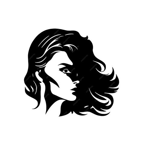 Premium Vector Portrait Of Beautiful Girl With A Hairstyle A Woman In