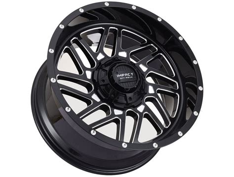 Impact Off Road Milled Gloss Black Wheels Realtruck