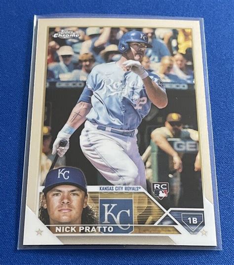 Topps Chrome Baseball Nick Pratto Rc Kansas City Royals Ebay