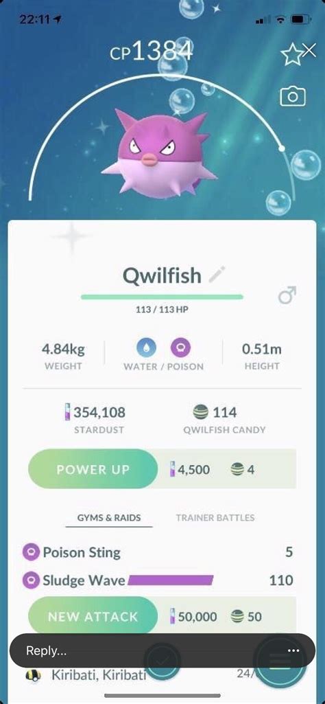 Lifting Zombies On Twitter Shiny Qwilfish Confirmed Pokemongo