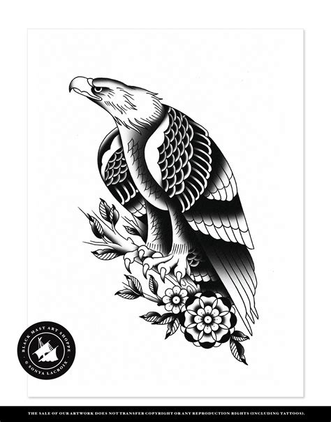 New School Eagle Tattoo