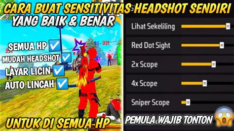 Auto Headshot‼️cara Membuatcara Setting Sensitivitas Auto Headshot