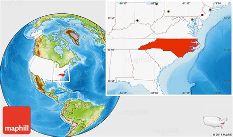 North Carolina World Map Cornie Christean