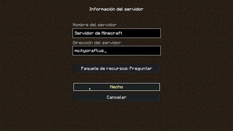 Como Poner El Server De Hycraft Soycubo Youtube