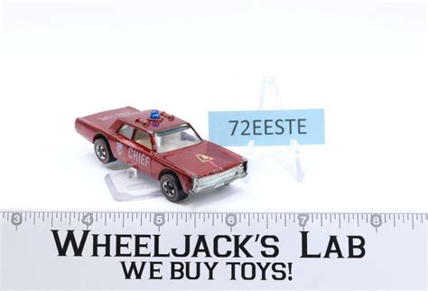 Chief Fire Dept Cruiser Red Redline Hot Wheels Mattel Vintage Rl Wheeljack S Lab