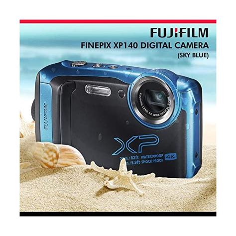 Fujifilm FinePix XP140 Waterproof Wi Fi Digital Camera Blue XP140