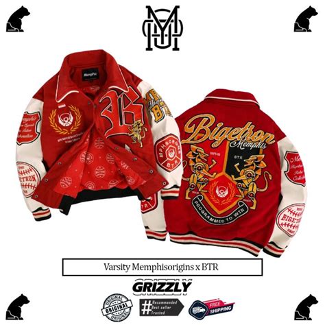 Jaket Varsity Memphisorigins X Btr Baru Fullset Limited Edition