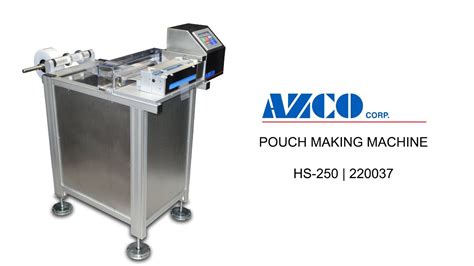 Pouch Making Machine Makes Formed Bags 220037 Youtube