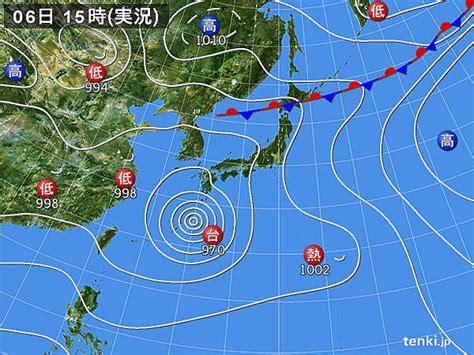 過去の実況天気図 2023年08月06日 日本気象協会 tenki jp