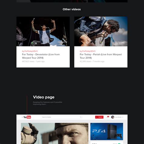 Youtube New Concept Design Behance