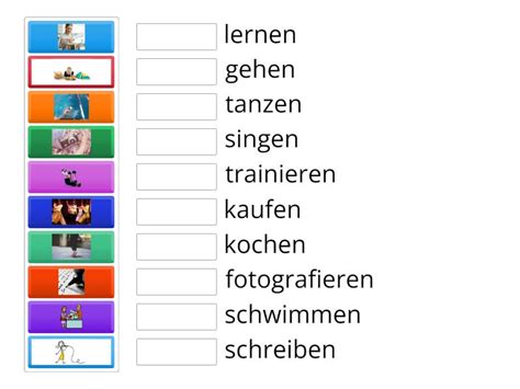 Deutsche Verben Podstawowe Czasowniki Niemieckie Match Up