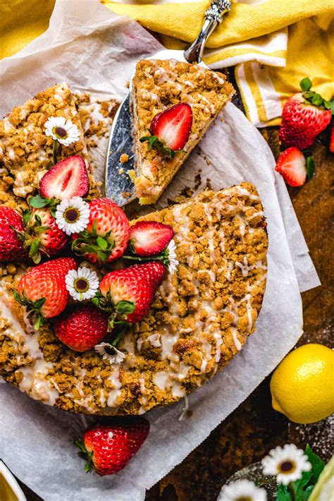 Strawberry Lemon Ricotta Crumb Cake Host The Toast