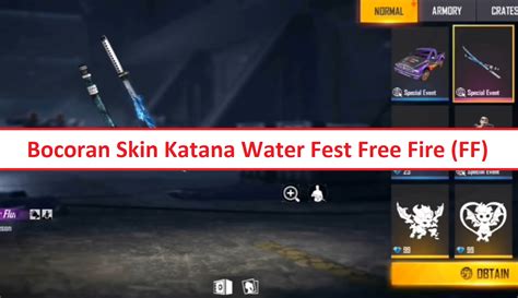 Bocoran Skin Katana Water Fest Free Fire FF Esportsku