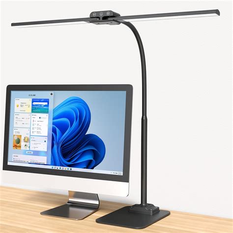 Kablerika Led Desk Lamp For Office Double Head Desk Lamp With Base