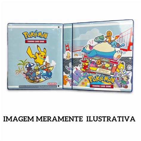 Pasta Album Fichario Pokemon Nacional Cards Dental Integra